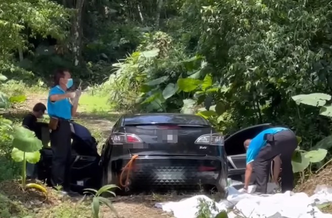 苗栗5口之家陳屍車內。（翻攝中視新聞）