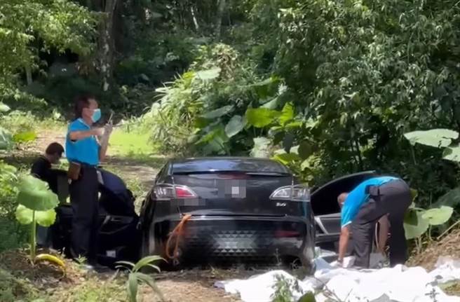 31岁K男一家5口被发现陈尸在偏僻农路的车中。（民眾提供／李京升苗栗传真）