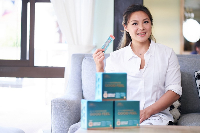 孫妤婷備賽，有嚴格的飲食管理，並有克菲爾益生菌輔助。(圖／太陽星科技提供)