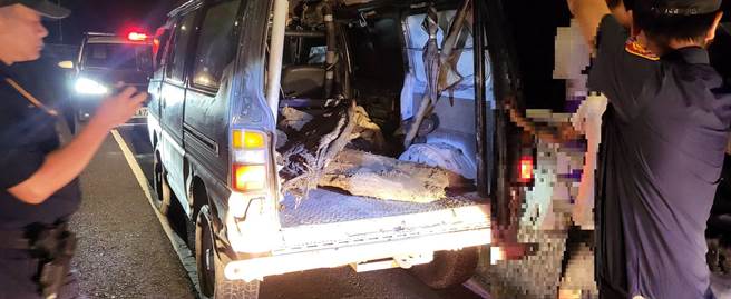 宜蘭三星警不到2小時即逮獲2名山老鼠及贓物。（宜蘭縣警察局三星分局提供／吳佩蓉宜蘭傳真）