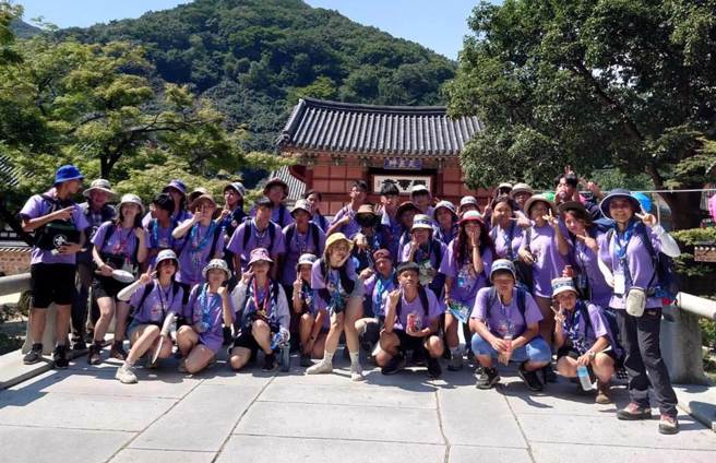 世界童军大露营提前新北市共有3分团约146师生参与，今上午9时已拔营撤离前往首尔韩国外国语大学宿舍。（中华民国童军代表团第14分团团长黄菘丰提供）