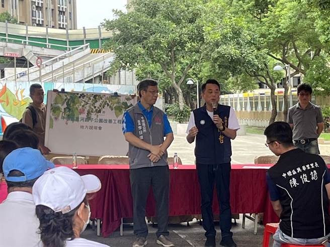 桃园市中坜星河公园设施破损，立委鲁明哲争取改善8月动工。(鲁明哲提供／吕筱蝉桃园传真)