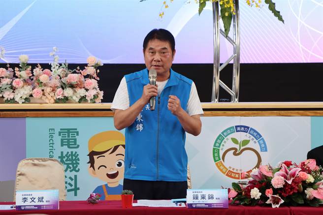 县长锺东锦主持会议。（苗栗县政府提供／李京升苗栗传真）