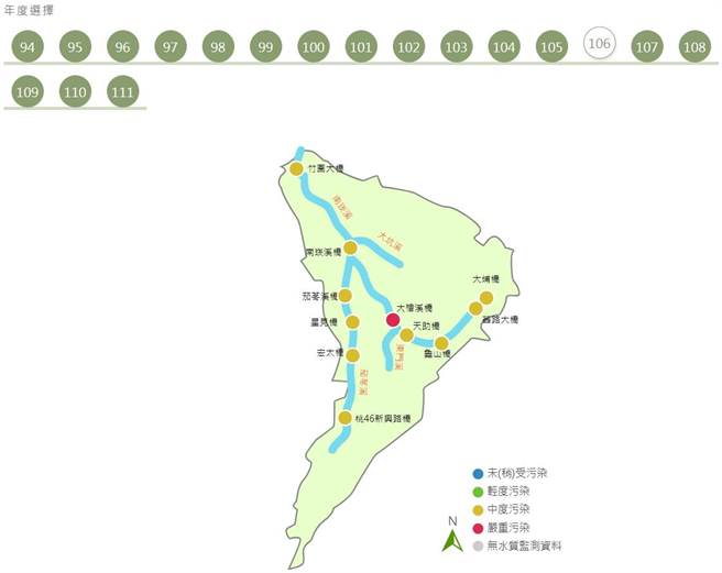 106年南崁溪流域水质检测。(水务局提供／蔡依珍桃园传真)
