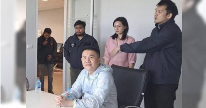 郭哲敏上月底在泰国被补，目前人在收容所拘留中。（图／读者提供）