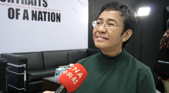 诺贝尔和平奖得主、菲律宾媒体Rappler执行长瑞萨（Maria Ressa）。(图/中央社)