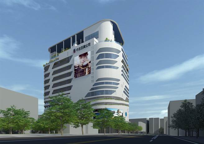 中友百货彰化店完工模拟图。（中友百货提供／孙英哲彰化传真）