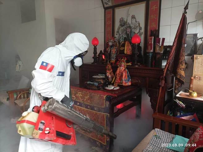 台南本土登革热病例数今天新增82例，累计已1053例。(台南市登革热防治中心提供／曹婷婷台南传真)