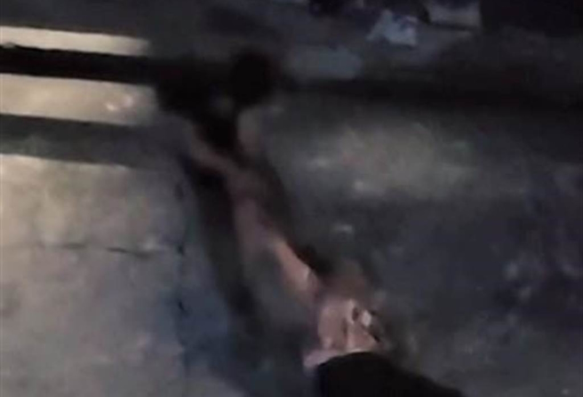 西螺鎮鹿場里一名逆子剛出獄就痛揍母親洩憤，令人髮指。（民眾提供）