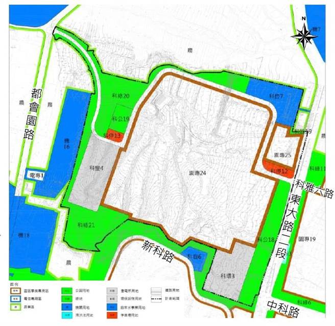 中部科学园区-台中园区扩建二期开发案目前在台中市都市计画委员会审议阶段。（都发局提供／张亦惠台中传真）