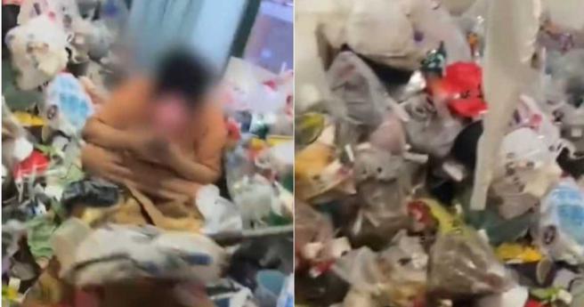 房东见状惊呆，强调一旦女子找到其他住所，就要尽快搬离。（图／翻摄自微博／时间视频）