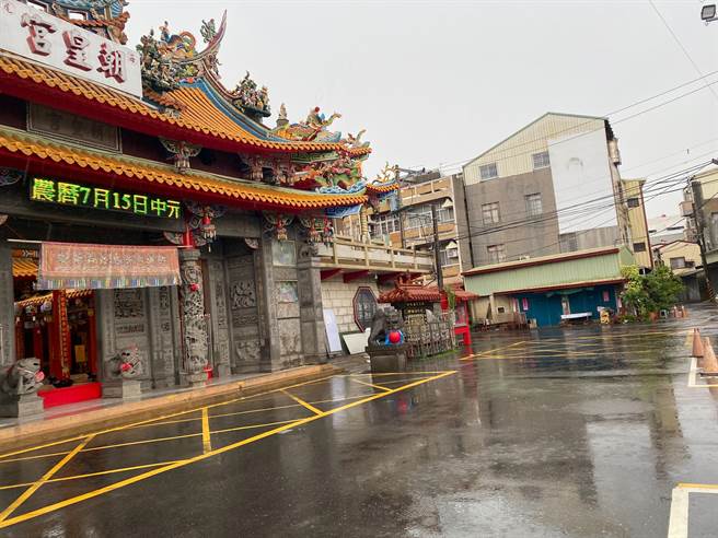 安南区海尾朝皇宫11日未再传出淹水情况。（台南市政府提供／程炳璋台南传真）