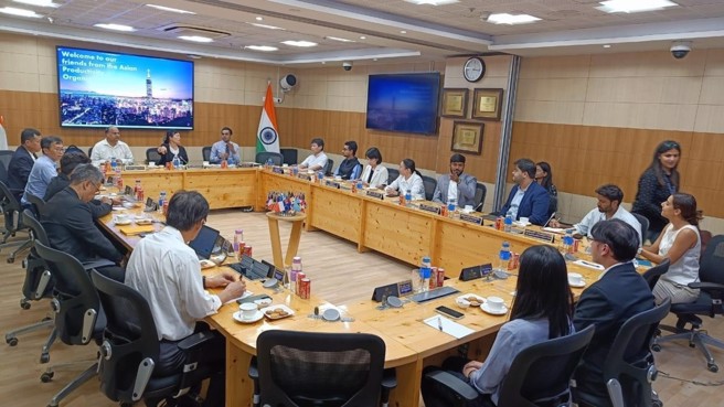 亚洲生产力组织绿耕队正在印度访问，发现双方在绿色氢能、污水处理技术及绿色材料等领域合作空间宽广。（图/中央社）