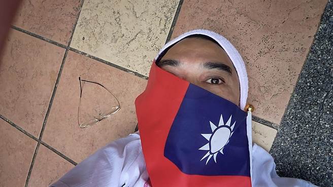 新店区香坡里断水，里长绝食抗议盼建设公司善尽责任（香坡里长郭永城提供）