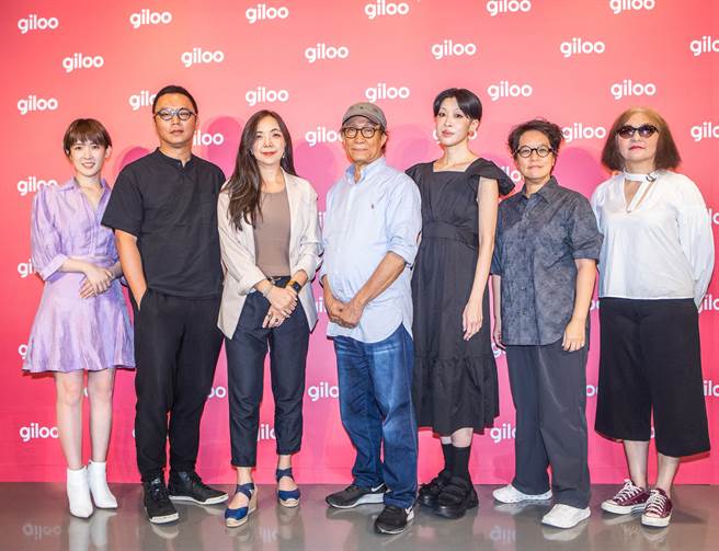 「Giloo Fest 2023」邀来强大短片评审阵容，包含吴洛缨（右起）、李耀华、陈珊妮、廖庆松、李雪莉、沈可尚、孙可芳。（Giloo纪实影音提供）