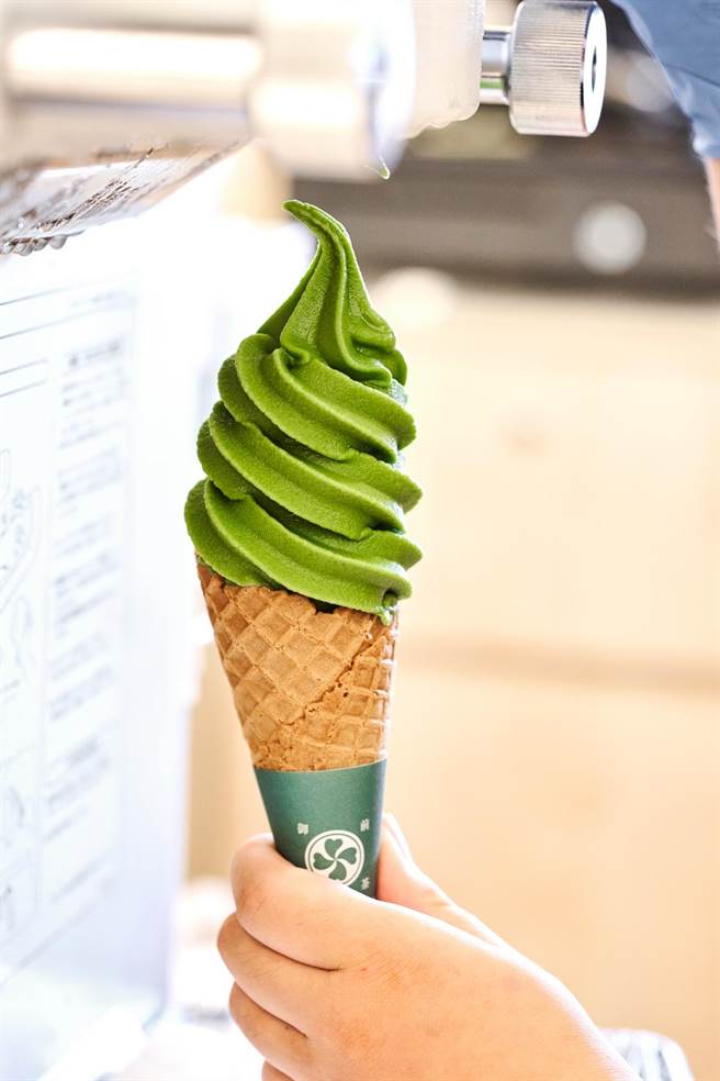 御前上茶宇治抹茶霜淇淋。（御前上茶提供／吴娮翎台北传真）