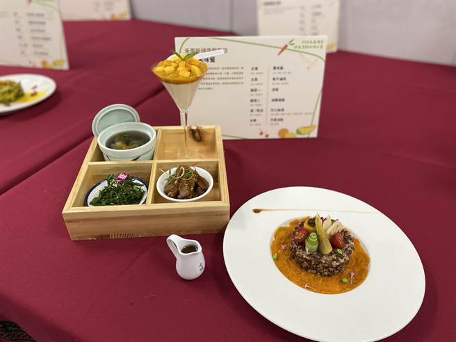 台东盛产稻米、红藜、小米、树豆等未精制杂粮入菜，具有低碳排放优点，且保留较多营养素。（台东县政府提供／萧嘉蕙台东传真）