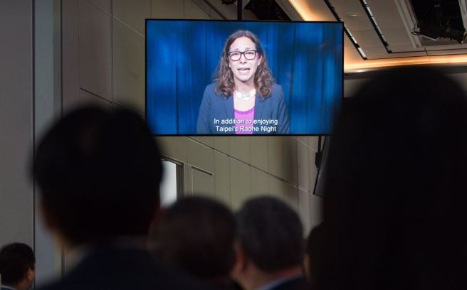 「副总统特使团出席巴拉圭共和国新任总统贝尼亚就职典礼」出席美国纽约主流暨侨界人士午宴。（总统府提供）