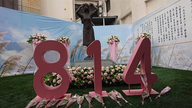 全台唯一的慰安妇铜像民年面临迁移，何去何从引发话题。（程炳璋摄）