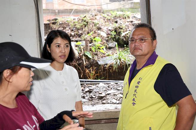 南投县长许淑华忙帮卡努颱风灾民重建家园，对国民党总统选战纷扰仅强调「我支持党提名人！」南投县政府提供