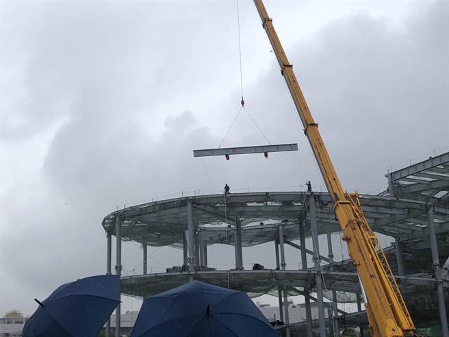 统一新市物流园区上梁。（图／统一提供、吴静君传真）