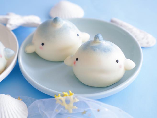 city’super美姬馒头鲨鱼宝贝鲜乳芋泥包6入，480元。（city’super 提供）