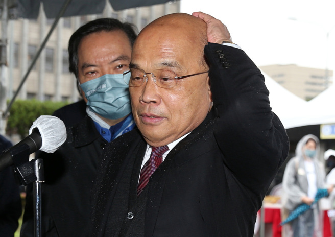 前行政院长苏贞昌(图)特别费案获检方不起诉，罗智强直批不应对高虹安双重标准。（资料照／陈怡诚摄）