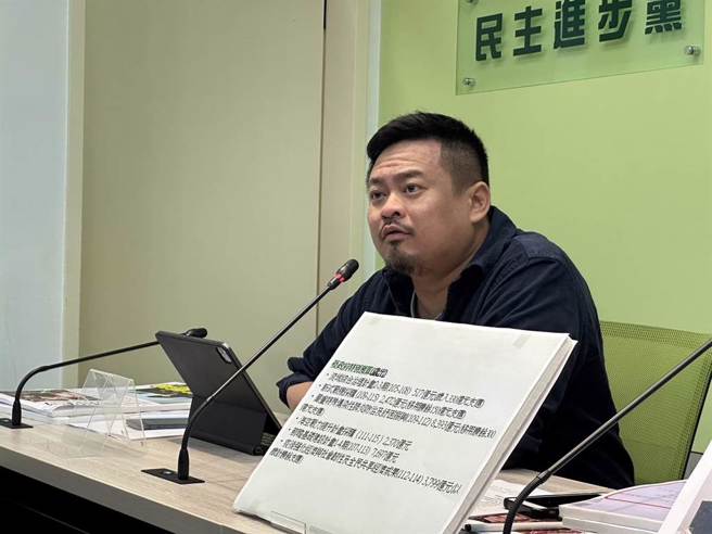 民进党立院党团副书记长洪申翰。（资料照片）