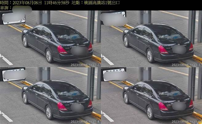 高鐵桃園站科技執法發威，違停2個月降7成。(交大提供／蔡依珍桃園傳真)