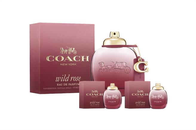 Global Mall新北中和店beautySTAGE「Coach旷野玫瑰淡香精90ml」原价5350元、会员价3100元再赠迷你瓶。（Global Mall提供／朱世凯台北传真）