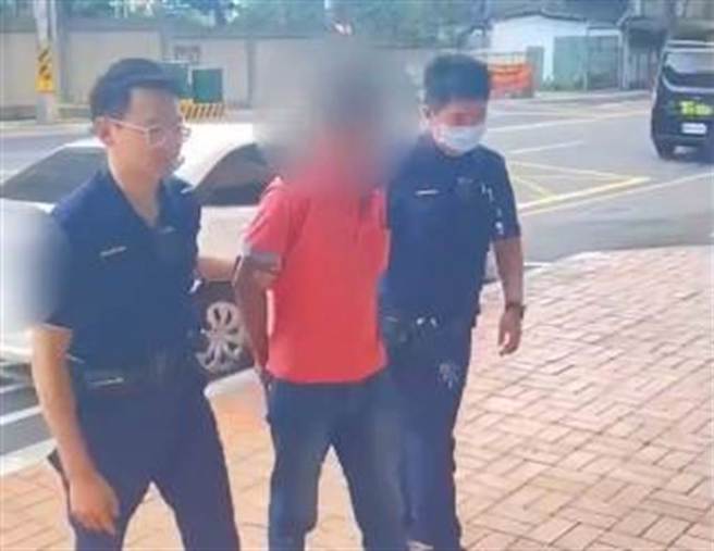 中和1对情侣因细故起争执，警方逮捕行凶的刘男，讯后依法送办。（中和警分局提供）