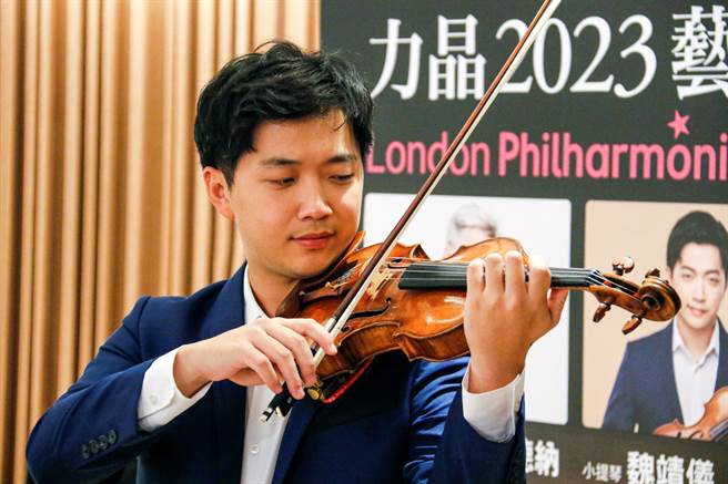 小提琴家魏靖仪将在10月与伦敦爱乐同台演出，预计使用史特拉底瓦里名琴「姚阿幸-艾尔曼」。（新象艺术提供／李欣恬台北传真）