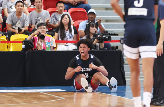 中华白台美混血好手贺丹。（中华篮协提供）