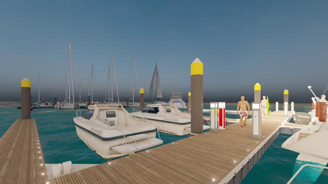 3号船渠游艇码头规划愿景图（图片来源：高雄海洋局提供）