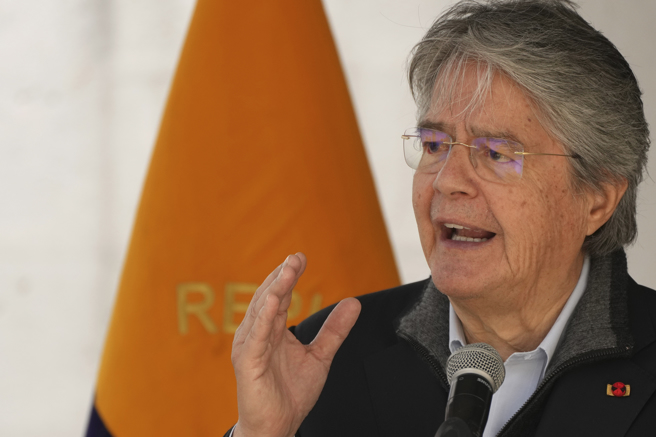 厄瓜多總統拉梭（Guillermo Lasso）。(圖/美聯社)