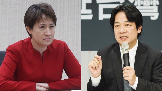 前立委郭正亮认为，赖清德（右）若和萧美琴（左）搭檔参选正副总统，几乎99%确定两岸不会有对话交流。（合成图/中时资料照）