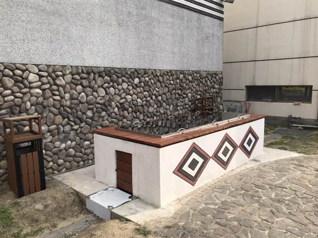 苗栗县政府文观局争取县府经费在泰安乡泰雅文物馆增建第2座温泉泡蛋池。（苗栗县政府提供／谢明俊苗栗传真）