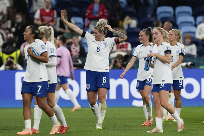 英格兰女足代表队。（美联社资料照）