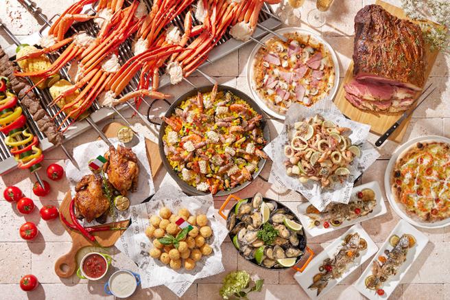 探索厨房推出「狂欢义夏」南义与地中海美食活动。（台北寒舍艾美酒店提供）