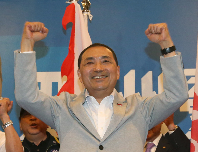 国民党总统参选人侯友宜支持度回到第二名位置。（资料照,赵双杰摄）