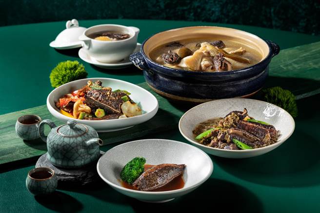 欣叶国际餐饮旗下台菜三品牌联手推出加拿大北极参宴 。（欣叶国际餐饮提供／朱世凯台北传真） 