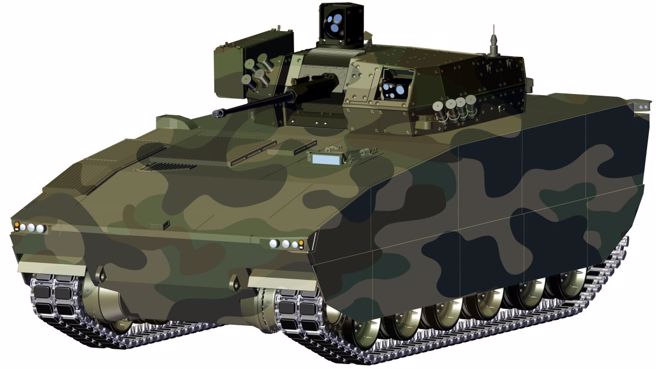 波兰提出重型步兵战车CBWP，採用韩国K9自走炮底盘为基础。(图/波兰国防部)