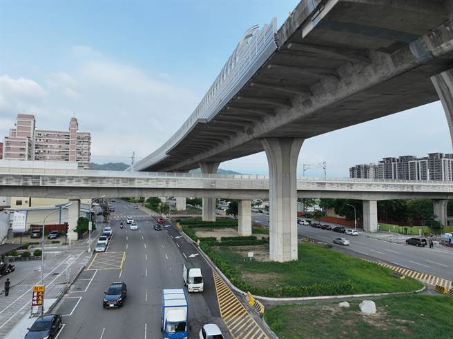 绿空廊道在潭子环中东路段有断点，建设局规划设置跨桥。（周永鸿服务处提供／陈淑娥台中传真）