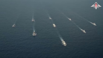 俄中海軍太平洋聯合巡邏演訓 分遣艦隊航行東海