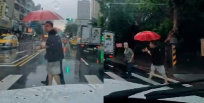 一名驾驶抱怨，有长辈过马路闯红灯，害他上班迟到被扣薪水。（图／爆怨2公社）