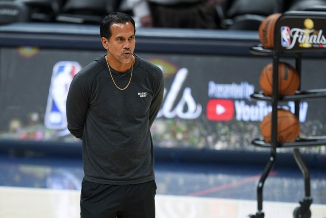 热火总教练史波斯查已经相当满意球队补强状态。(美联社资料照)