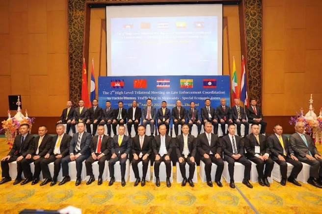 中泰缅寮四国警方启动合作打击赌诈联合行动。(央视)