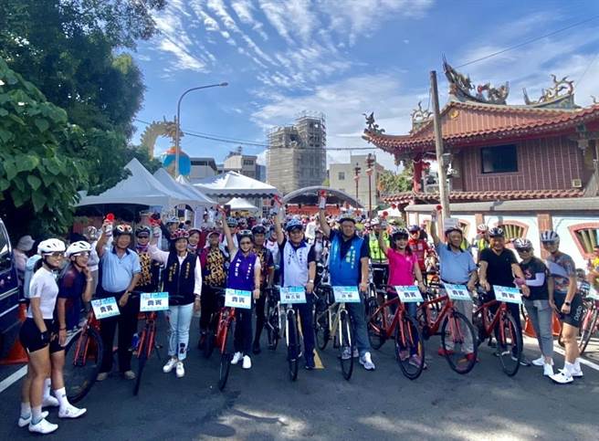 竹山生态传骑19日登场，从克明宫出发游竹山小镇。（南投县政府提供／杨静茹南投传真）