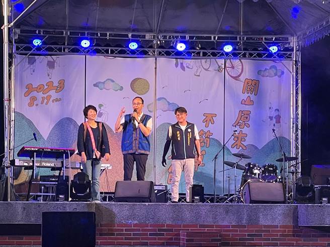 国民党主席朱立伦19日受邀参加台东关山原来不简单生活节。（蔡旻妤摄）