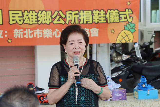 陳淑芳說，有機會為社會服務，感覺這輩子過得很幸福。（呂妍庭攝）